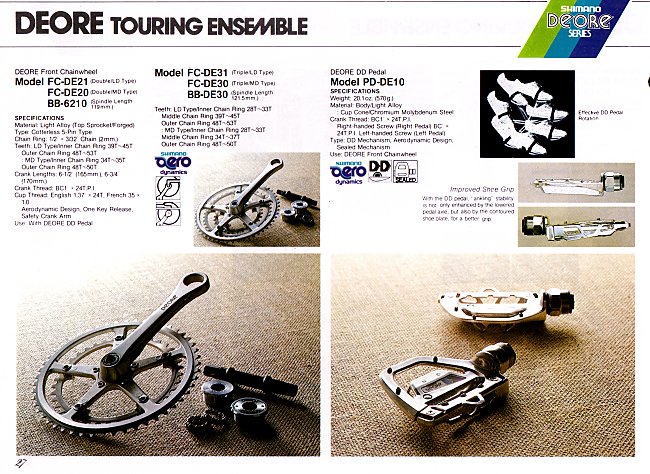 1982-1983 Shimano Deore parts