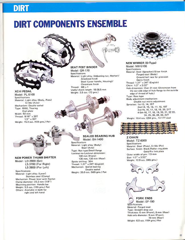 Dirt Components 1983-84