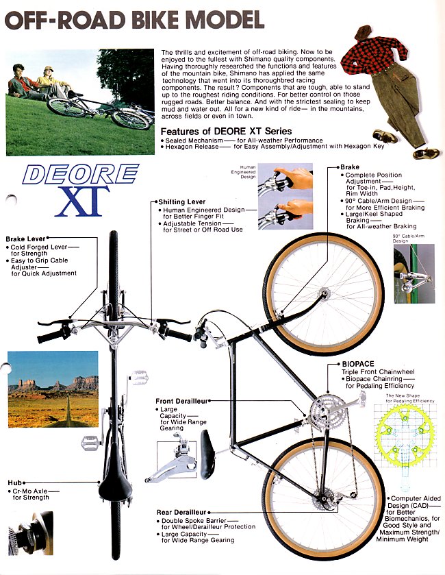 Shimano XT advert 1983